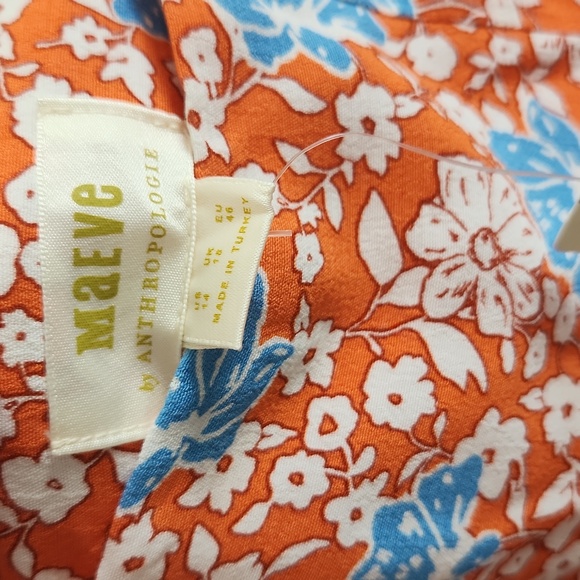 Anthropologie Maeve The Lille Side-Slit Midi Skirt size 14 - Picture 6 of 10